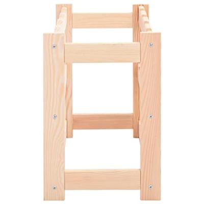 Wijnrek voor 12 flessen grenenhout