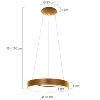 Steinhauer Hanglamp Ringlede Ø 48 cm 2695 goud - thumbnail