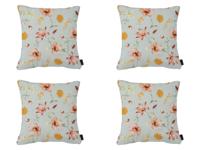 Sierkussen met paspel ca. 50x50 cm Florina orange (4 stuks) Madison - Madison - thumbnail