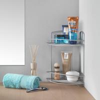 Metaltex Onda Badkamer-Hoekrek 2 Etages 22x22x35 cm Zilver - thumbnail