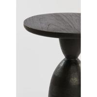 Light & Living Bijzettafel Torir - Zwart - Ø40cm - thumbnail