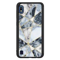 Samsung Galaxy A10 hoesje - Abstract marmer blauw - thumbnail