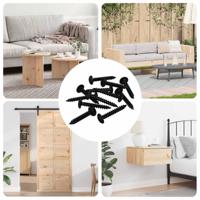 Zelftappende Nagel 12 pcs Zwart 4 x 25 mm Staal - thumbnail