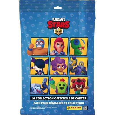 Starter Pack - PANINI - BRAWL STARS TC - Map + 2 sleeves - 1 limited edition kaart - 16 kaarten