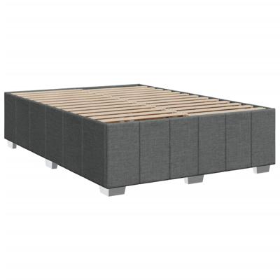 Boxspring met matras stof donkergrijs 200x200 cm