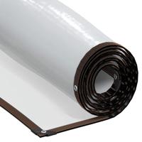 VidaXL Doorzichtig zeildoek met zeilringen 6x6 m polyethyleen - thumbnail