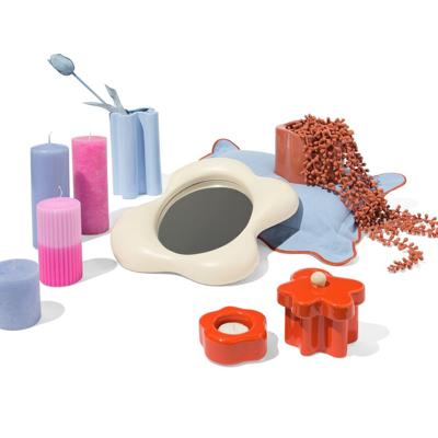 HEMA Kandelaar S glas ribbel transparant (transparant)