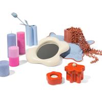 HEMA Kandelaar S glas ribbel transparant (transparant) - thumbnail