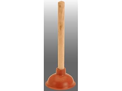 Ontstopper houten steel 40x13,5 rubber