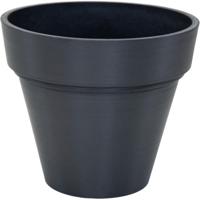 Vaso - MEGA COLLECTIONS - Ecostone Planter - Ø 35 cm - H 30 cm - Nero - thumbnail