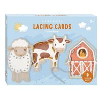Little Dutch rijgkaarten set little farm - thumbnail