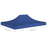 VidaXL Partytentdak 270 g/m² 4x3 m blauw - thumbnail