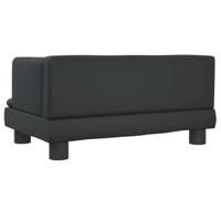 VidaXL Hondenmand 60x40x30 cm kunstleer zwart - thumbnail