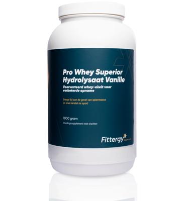 Fittergy Pro whey superior hydrolysate vanille 1 Kilogram