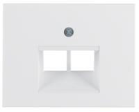 Centraalplaat UAE doos 2 x RJ45 Berker K1 polar wit 14097009 - thumbnail