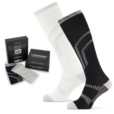 Poederbaas Skisokken Giftbox 2-pack Black/White-35/38