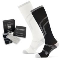 Poederbaas Skisokken Giftbox 2-pack Black/White-35/38 - thumbnail