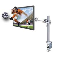 Neomounts FPMA-D935 Monitor-tafelbeugel 1-voudig 25,4 cm (10) - 76,2 cm (30) Zilver In hoogte verstelbaar, Kantelbaar, Zwenkbaar, Roteerbaar - thumbnail