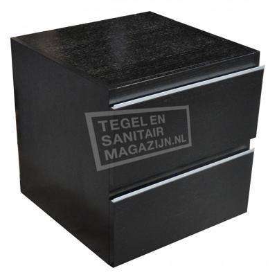 Wiesbaden Ladekast 450x450 houtnerf zwart gelakt