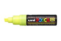 Uni-Posca Posca marker, afm pc-8k, lijndikte 8 mm, breed, fluo yellow, 1 stuk - thumbnail