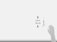 C.K Extra scherpe kappersschaar, spits met pinksteun, 180 mm lengte C8080 - thumbnail