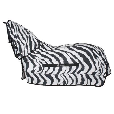 Bucas Sweet-itch Zebra deken zwart/wit maat:155 / 6'7 Bucas Sweet-itch Zebra deken zwart/wit maat:155 / 6'7