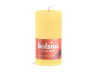 Bolsius rustiek kaars 130/68 geel - thumbnail