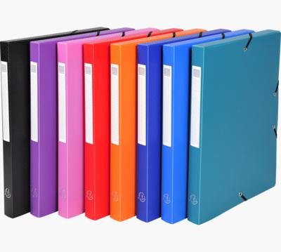 Exacompta elastobox rug van 2,5 cm geassorteerde kleuren