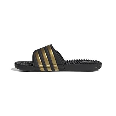 adidas Adissage Slippers Zwart Goud - thumbnail