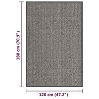 Deurmat getuft 120x180 cm lichtbruin - thumbnail