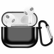 AirPods 3 hoesje - TPU - Electroplating series - Zwart - thumbnail