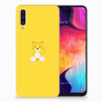 Samsung Galaxy A50 Telefoonhoesje met Naam Baby Leopard - thumbnail