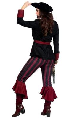 Piraat outfit dame burgundy