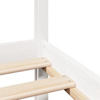 Bedframe met hoofdeinde zonder matras 200x200 cm wit - thumbnail