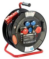 AS Schwabe 26102 Kabelhaspel 30.00 m Zwart CEE-stekker 32 A 5-polig - thumbnail