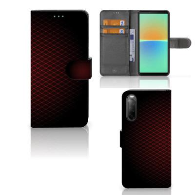 Sony Xperia 10 IV | Telefoon Hoesje | Geruit Rood Sony Xperia 10 IV | Telefoon Hoesje | Geruit Rood