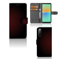 Sony Xperia 10 IV | Telefoon Hoesje | Geruit Rood - thumbnail