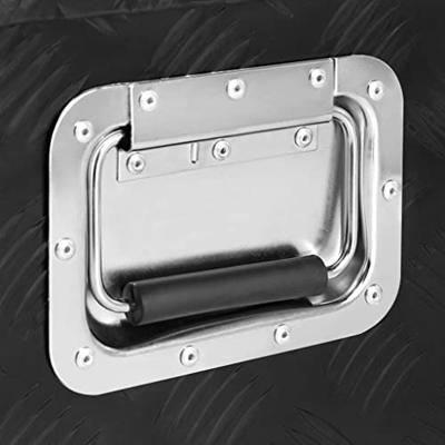 Opbergbox 60x23,5x23 cm aluminium zwart - thumbnail