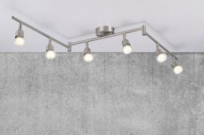 Nordlux Avenue 6-Rail 2113210132 Plafondlamp GU10 Staal Nordlux Avenue 6-Rail 2113210132 Plafondlamp GU10 Staal