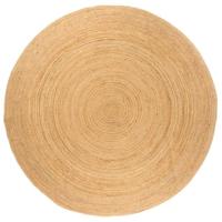 VidaXL Tapijt rond 210 cm gevlochten jute - thumbnail