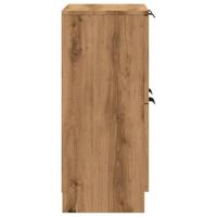Dressoir 60x30x70 cm bewerkt hout artisan eikenkleurig - thumbnail