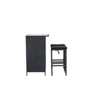 Nohr Outdoor Barset 'Zeena' kleur Zwart - thumbnail