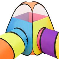 VidaXL Kinderspeeltent 190x264x90 cm meerkleurig - thumbnail