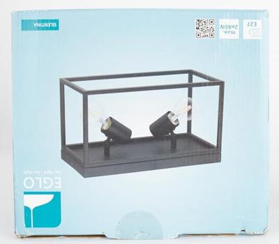 Eglo Zwarte plafondlampSilentina 2-lichts - 98332