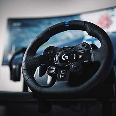 Logitech-G G923 Trueforce Sim Racing Wheel Playstation / PC