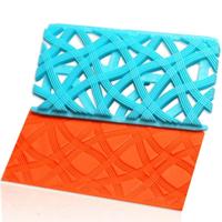 2 PC'S taart fondant tool hartvormige diamant textuur geruite Overpass Quyi Seal Printing mal (Overpass 55107) - thumbnail