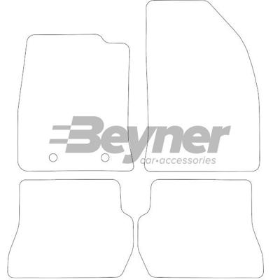 Velours Automatten passend voor Ford Fiesta 2002-2005 4-delig HL1202224