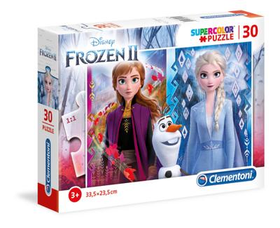 Clementoni legpuzzel super color frozen ii, 30st. - thumbnail