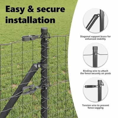 VidaXL Afrasteringspaal 13 pcs grijs staal