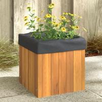 VidaXL Plantenbak 25x25x25 cm massief acaciahout - thumbnail